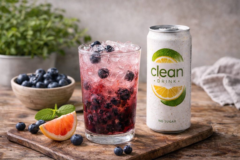 Clean Drink berry mocktail