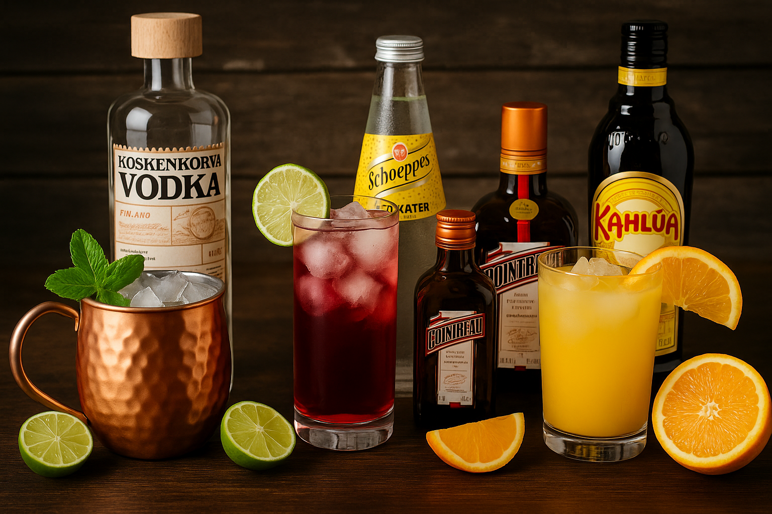 Helpot vodka drinkit kotibaariin