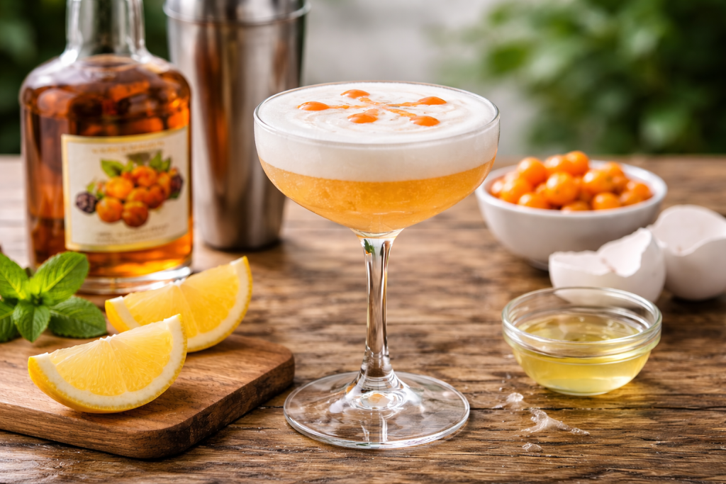 Lakka Sour – hapan cocktail kuumalle päivälle