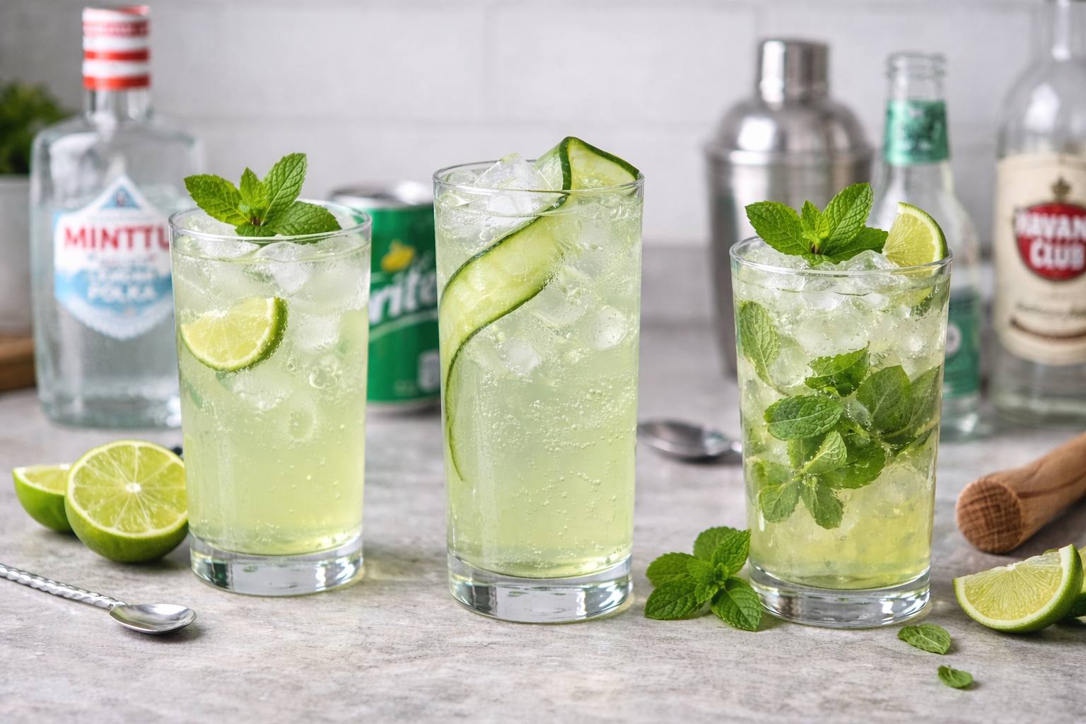 Minttu Twist Polka – minttulikööri-cocktailit
