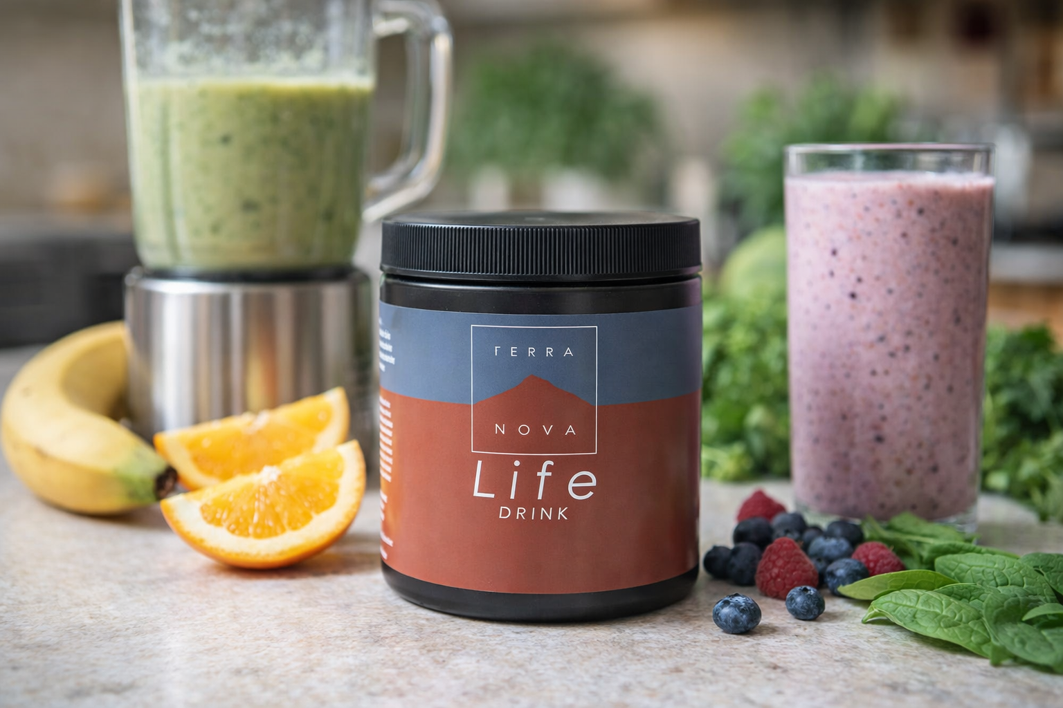 Terranova Life drink – smoothie-reseptit päivittäiseen energiaan