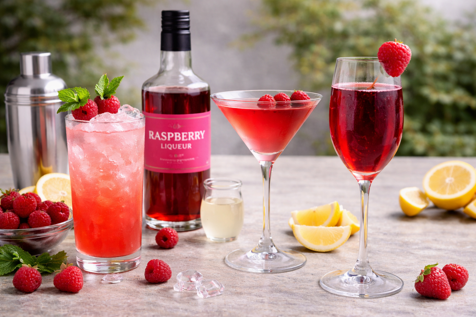 Vadelmalikööri drinkki – vadelmalikööri-cocktailit suomalaiselle pöydälle