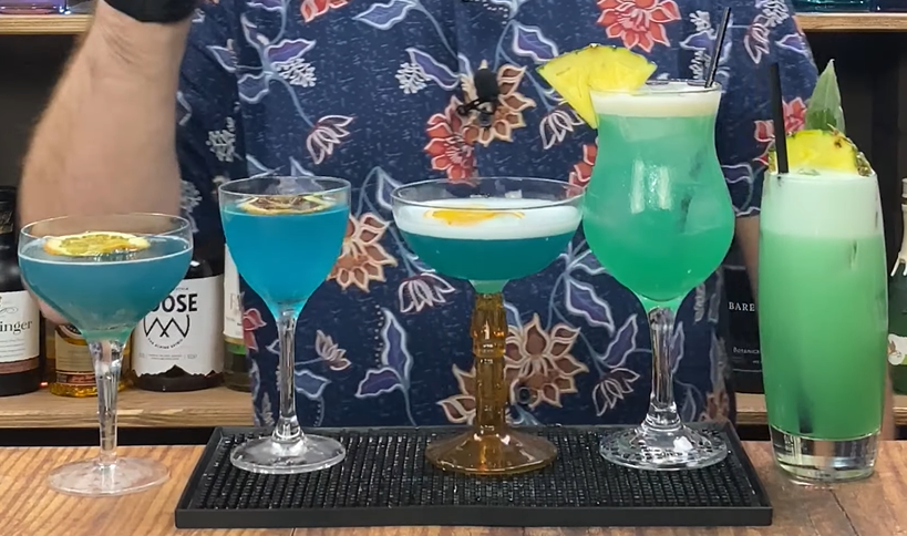 Blue curacaon variaatioita